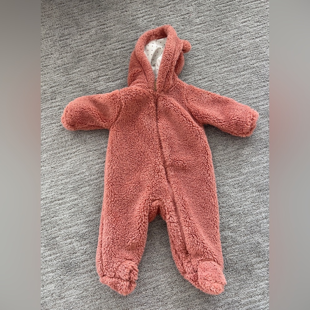 Carter's Soft blush Fleece Footie